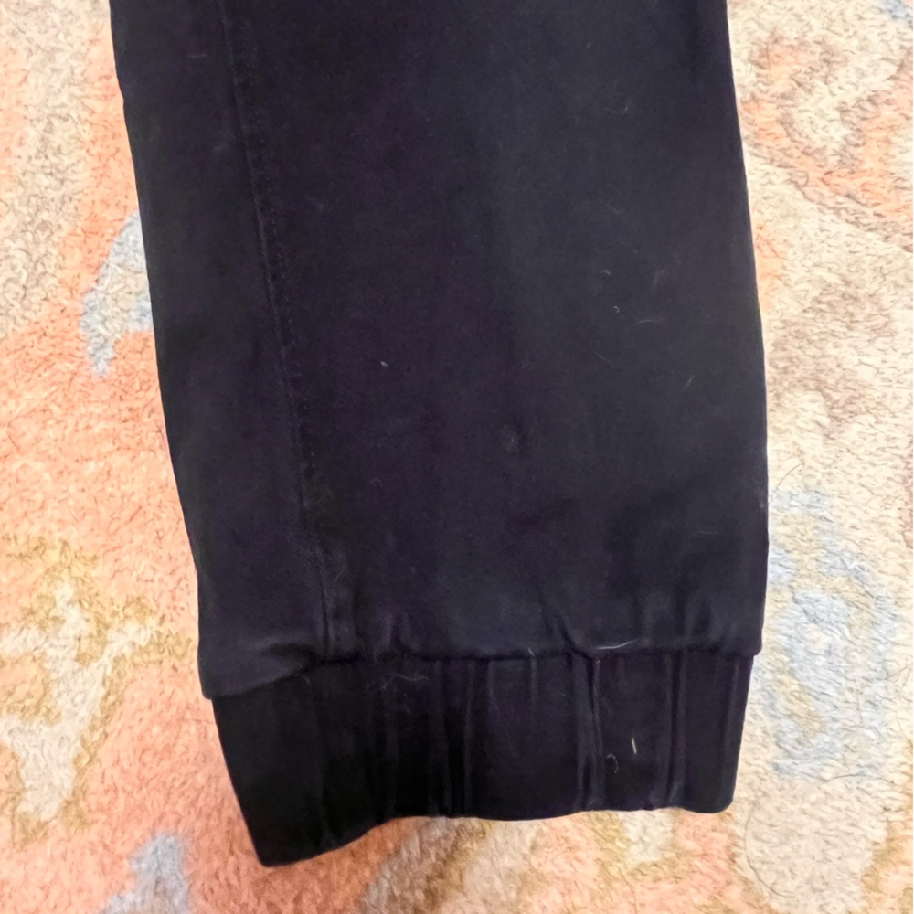 Classic Men's Black Joggers with Elastic Drawstring Waist - Picture 5 of 10